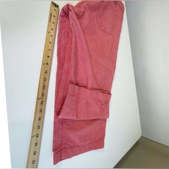 Levis Womens Vintage Crop Straight leg Jeans Red 14 Denim USA - Picture 11 of 12